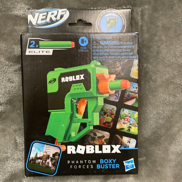 NERF Roblox Phantom Forces: Boxy Buster Dart Blaster, Pull-Down Priming … - Picture 1 of 5